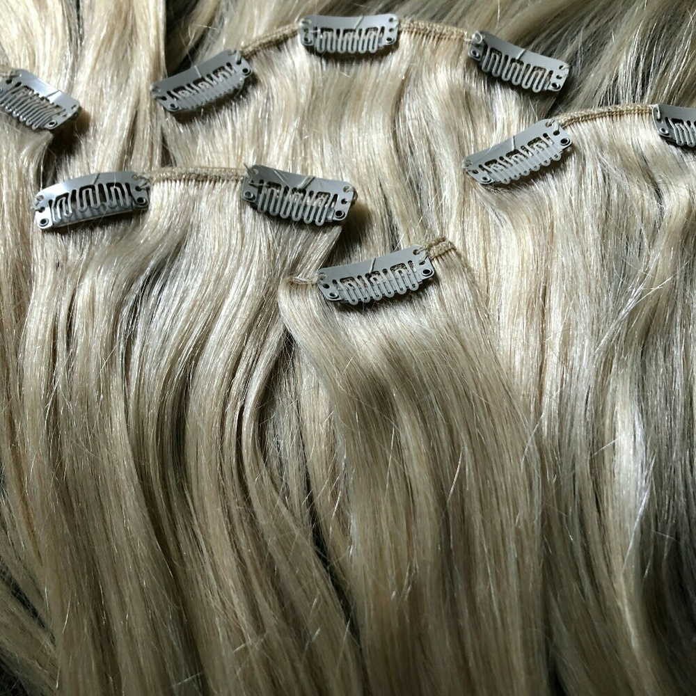 Blonde Human Remy hair extensions - Picture 5 of 6